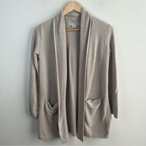 Barefoot Dreams Small CozyChic Lite Essential Long Cardigan Shawl Beige 428 READ